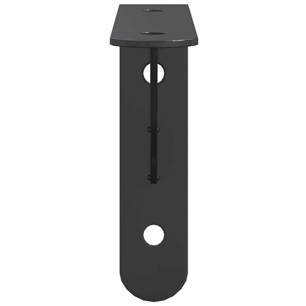 Plankdragers 4 st 15x2,5x11,5 cm roestvrijstaal zwart – afbeelding 6