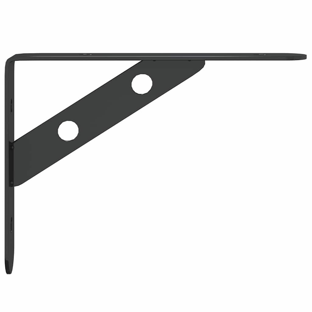Plankdragers 4 st 15x2,5x11,5 cm roestvrijstaal zwart – afbeelding 7