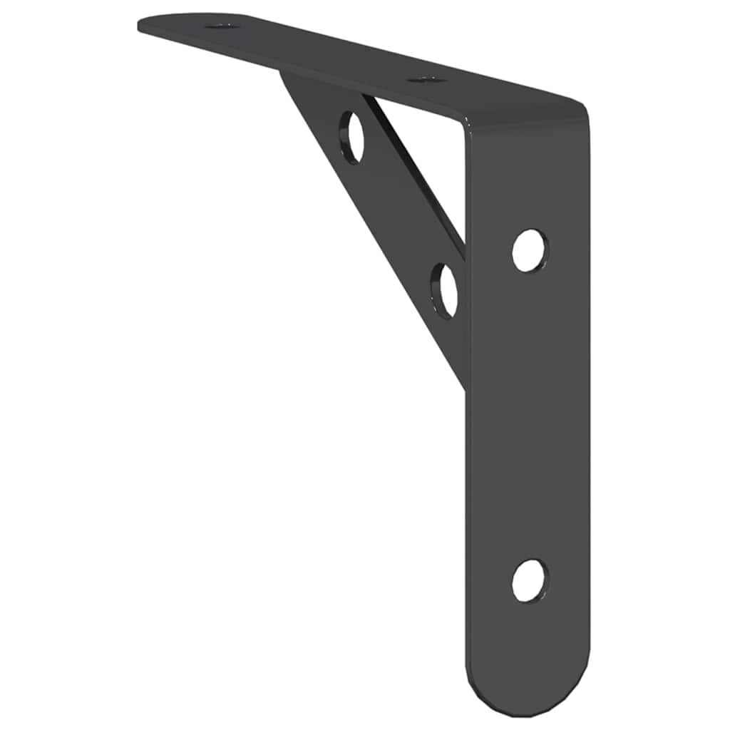 Plankdragers 4 st 15x2,5x11,5 cm roestvrijstaal zwart – afbeelding 8