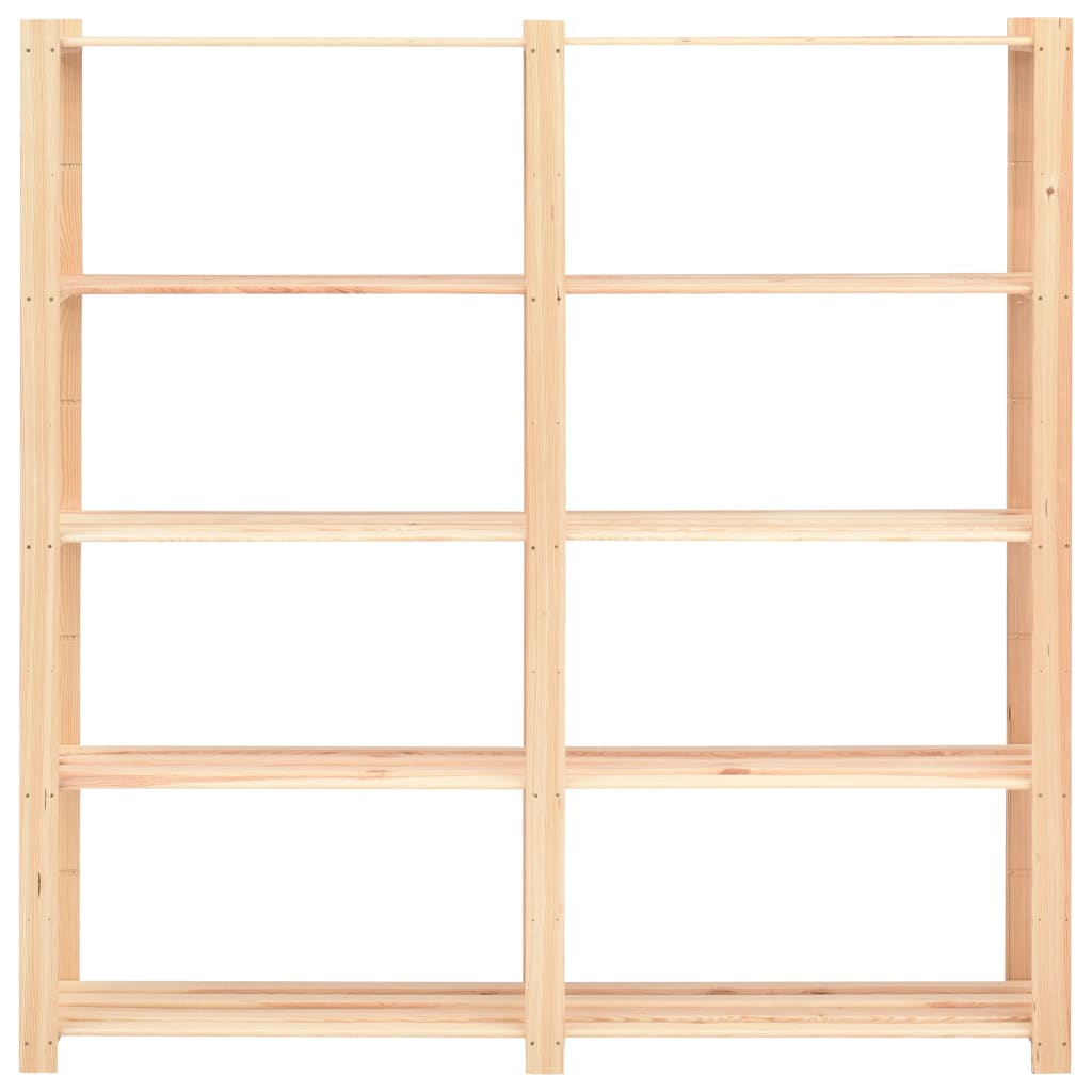 Opbergrekken 5-laags 5 st 170x38x170 cm grenenhout 500 kg – afbeelding 4