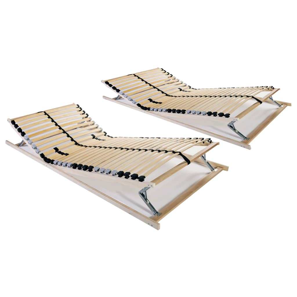 Lattenbodems 2 st met 28 latten 7 zones 90x200 cm – afbeelding 1