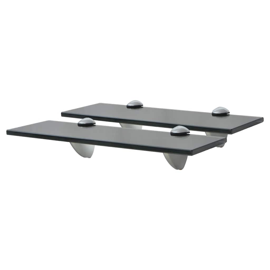 Schappen zwevend 2 st 30x20 cm 8 mm glas