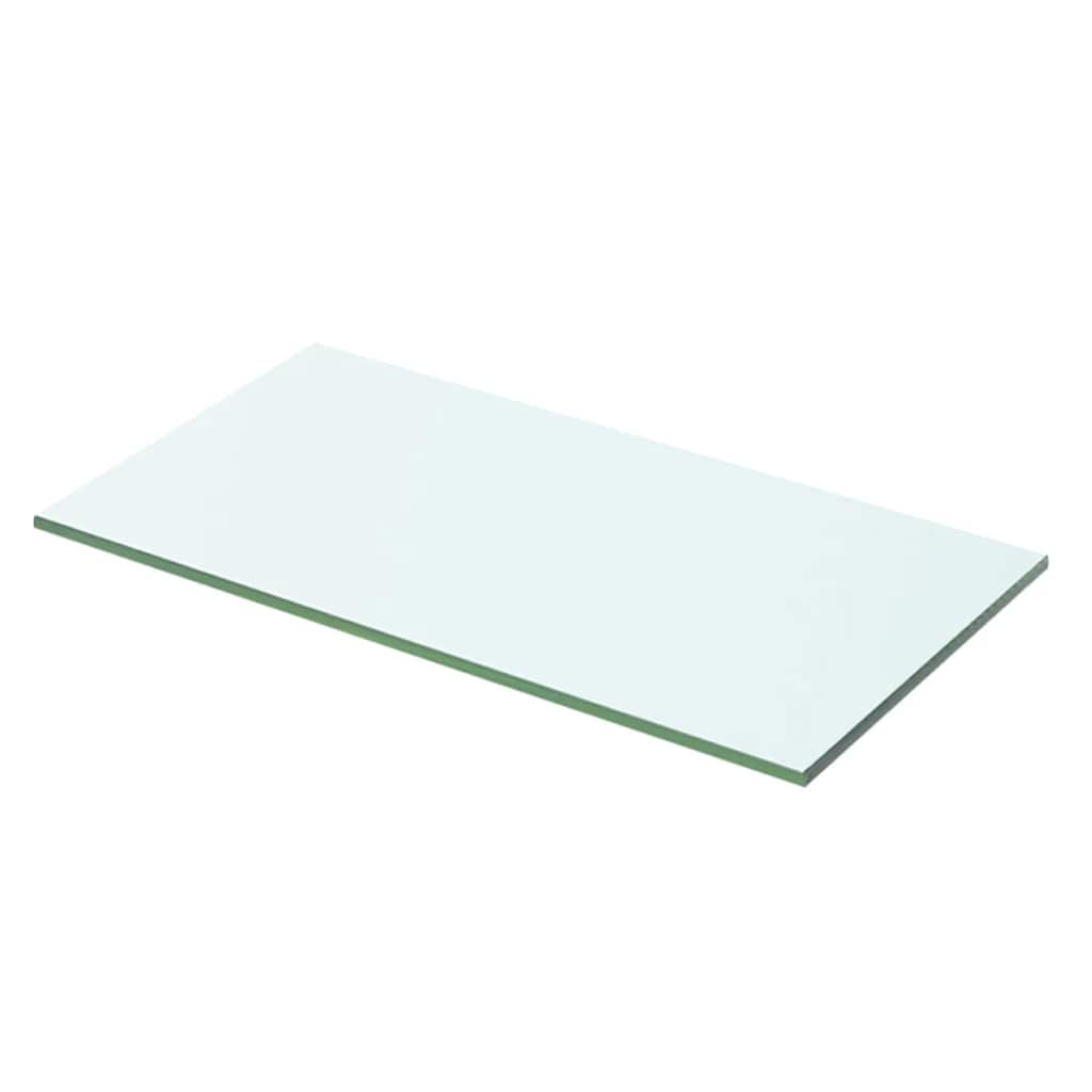 Schappen 2 st 50x20 cm glas transparant – afbeelding 2