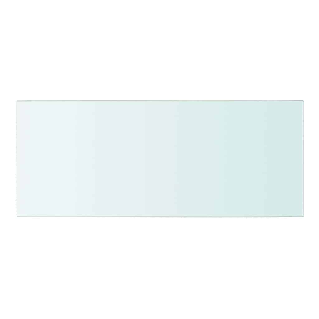 Schappen 2 st 50x20 cm glas transparant – afbeelding 3
