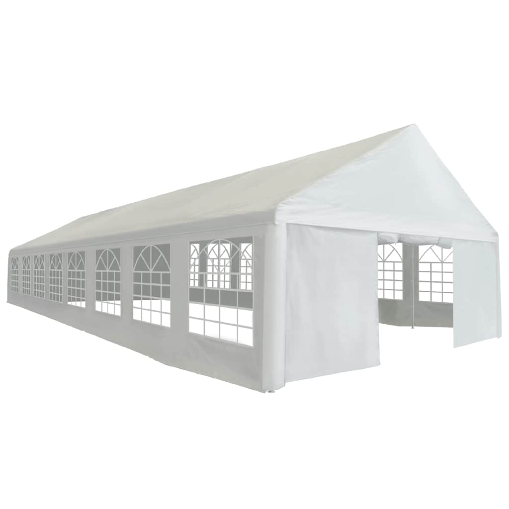 Partytent 6x16 m PE wit – afbeelding 1