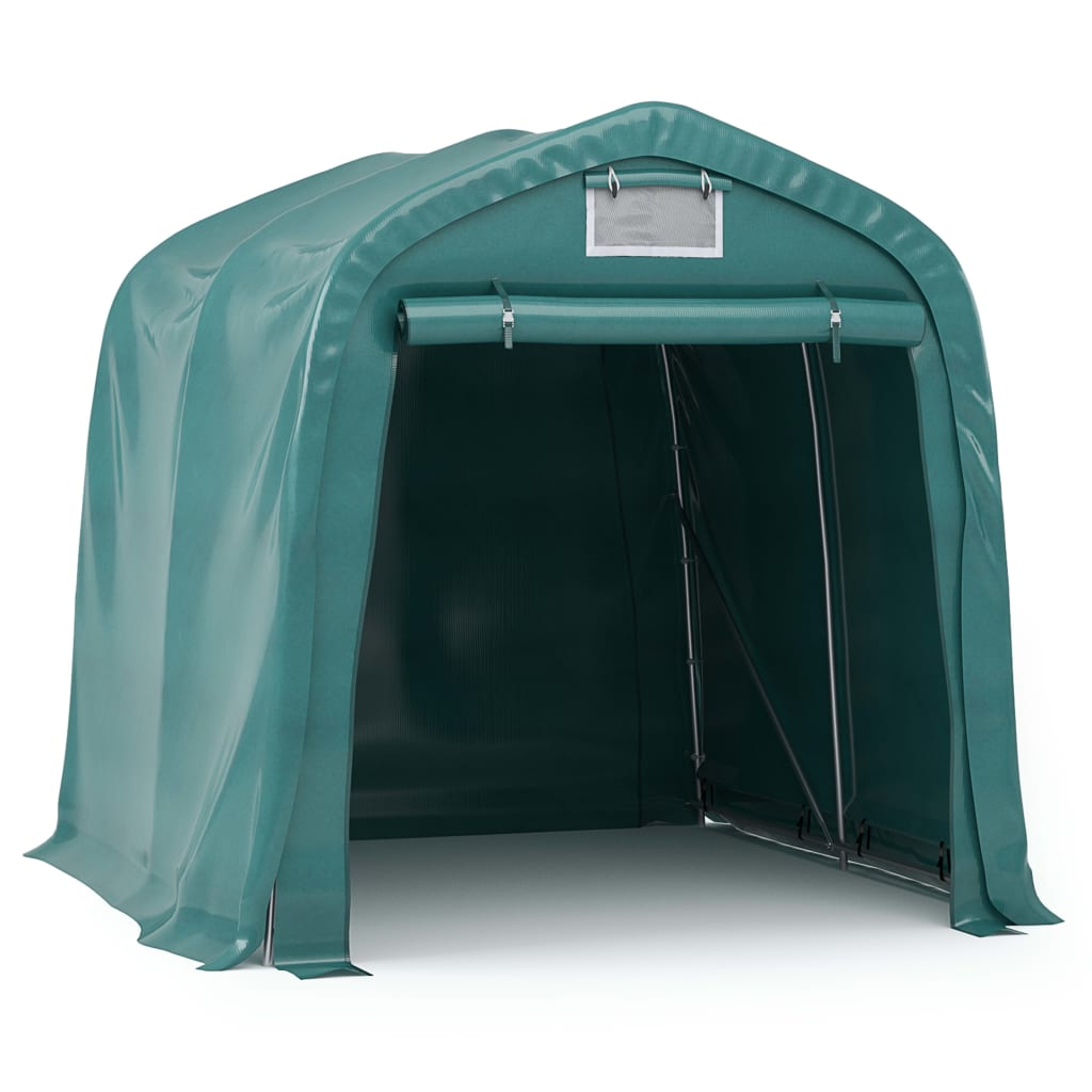 Garagetent 1,6x2,4 m PVC groen – afbeelding 2