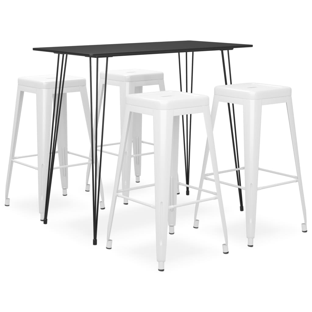 5-delige Barset zwart en wit