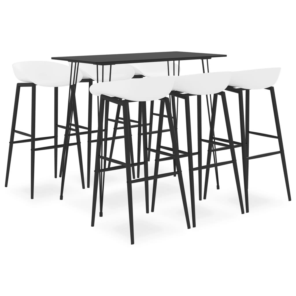7-delige Barset zwart en wit – afbeelding 1