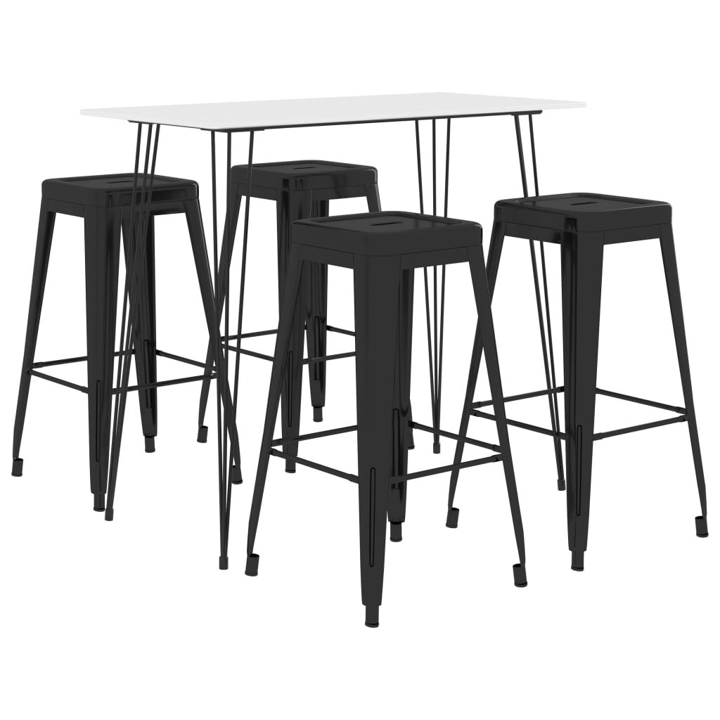 5-delige Barset wit en zwart – afbeelding 1