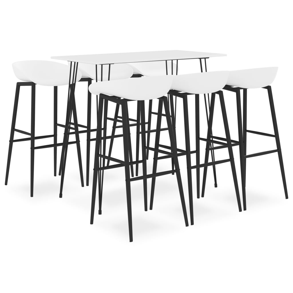 7-delige Barset wit