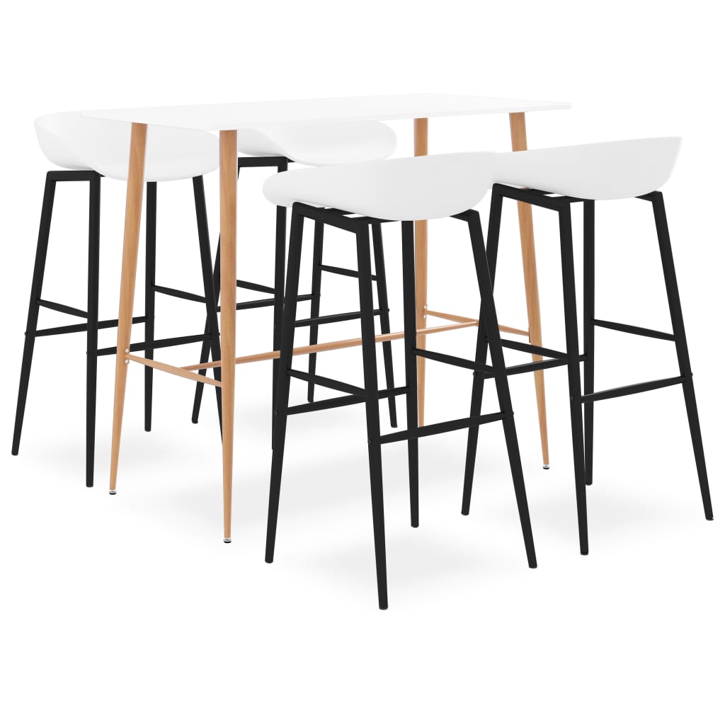 5-delige Barset wit – afbeelding 1