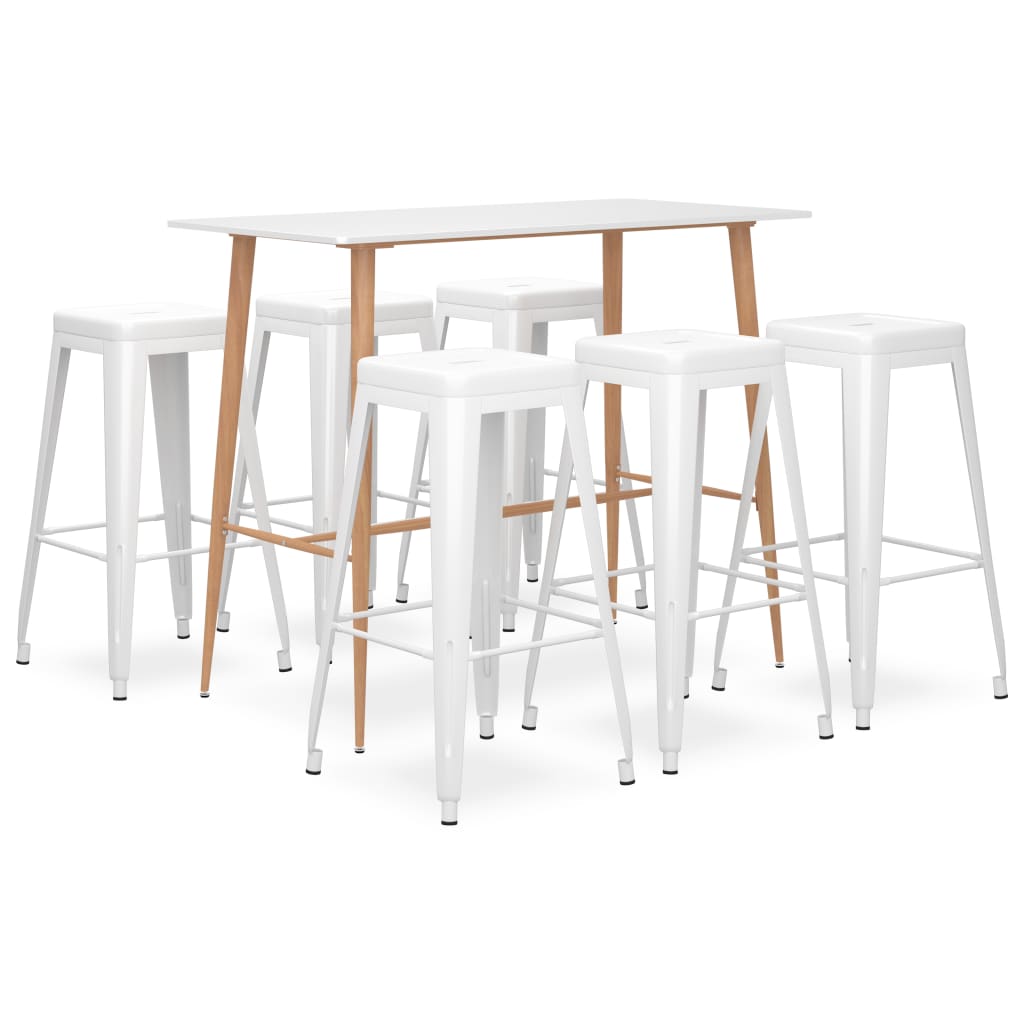 7-delige Barset wit