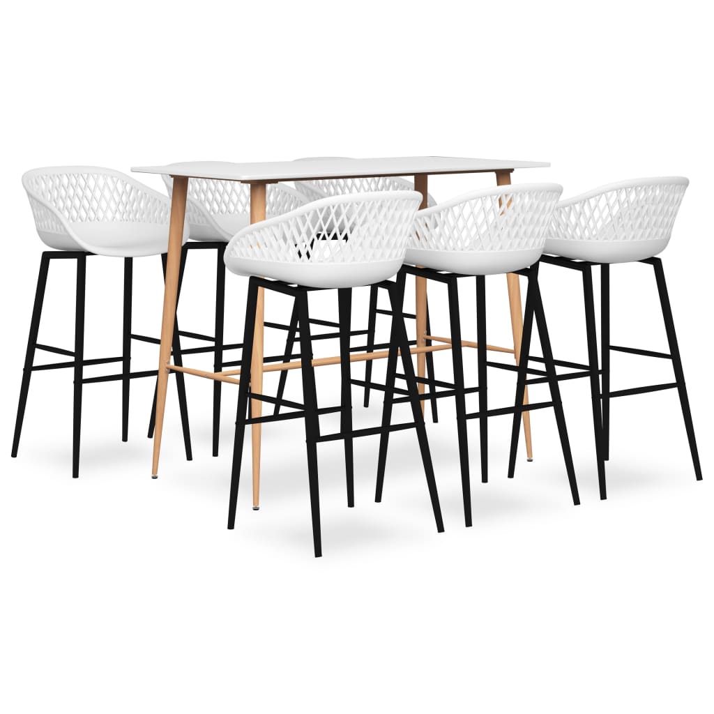 7-delige Barset wit