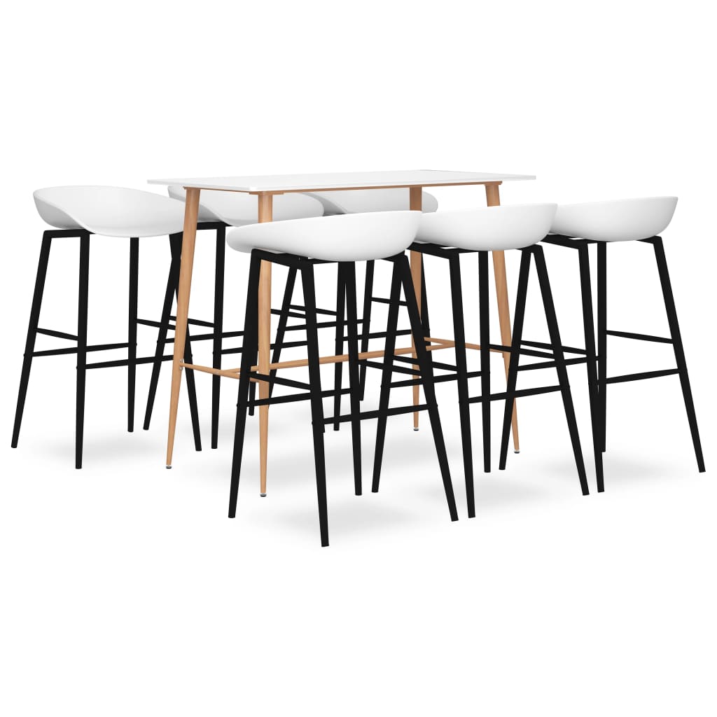 7-delige Barset wit