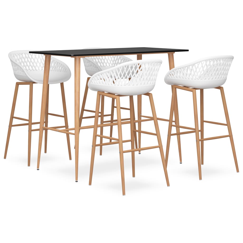 5-delige Barset zwart en wit