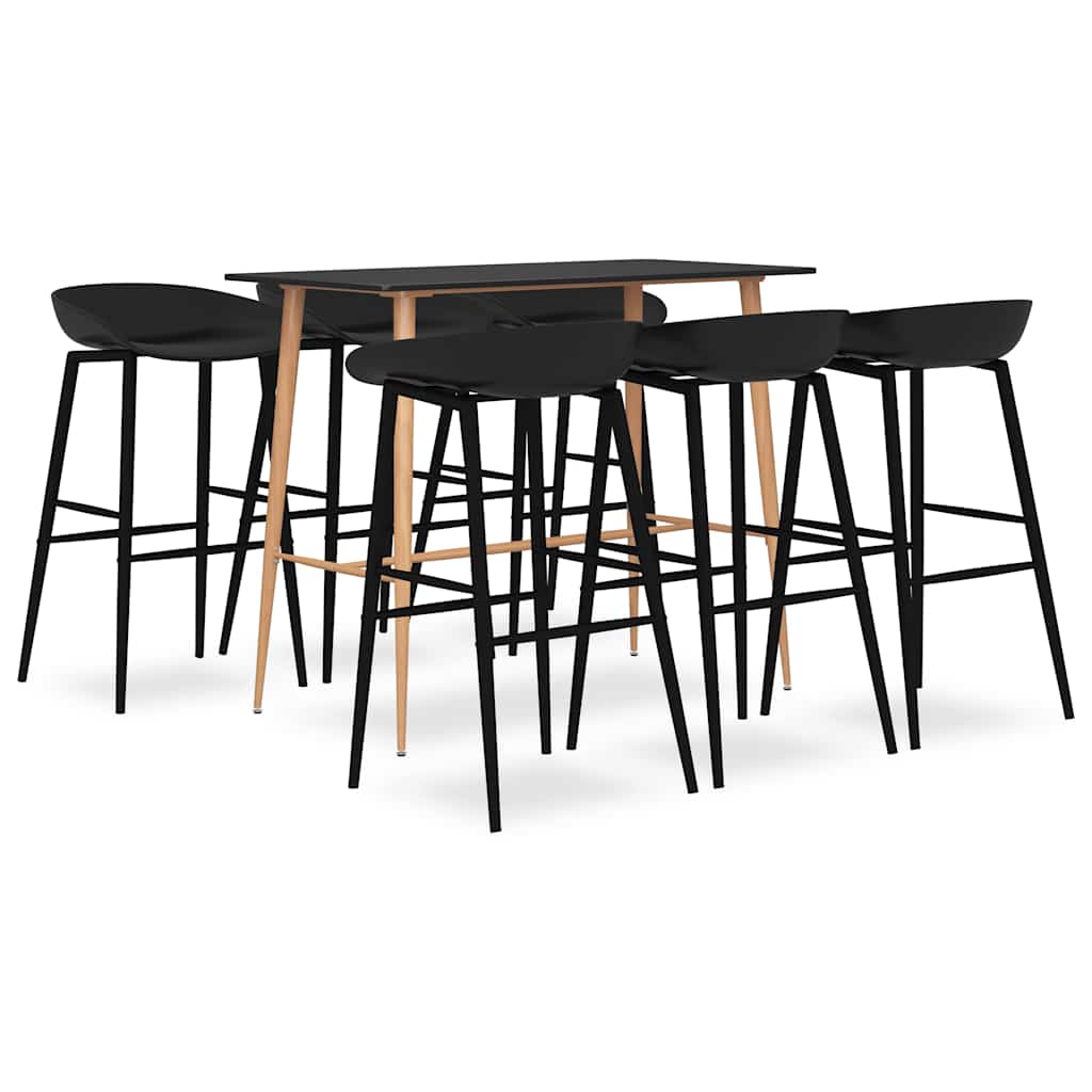 7-delige Barset zwart