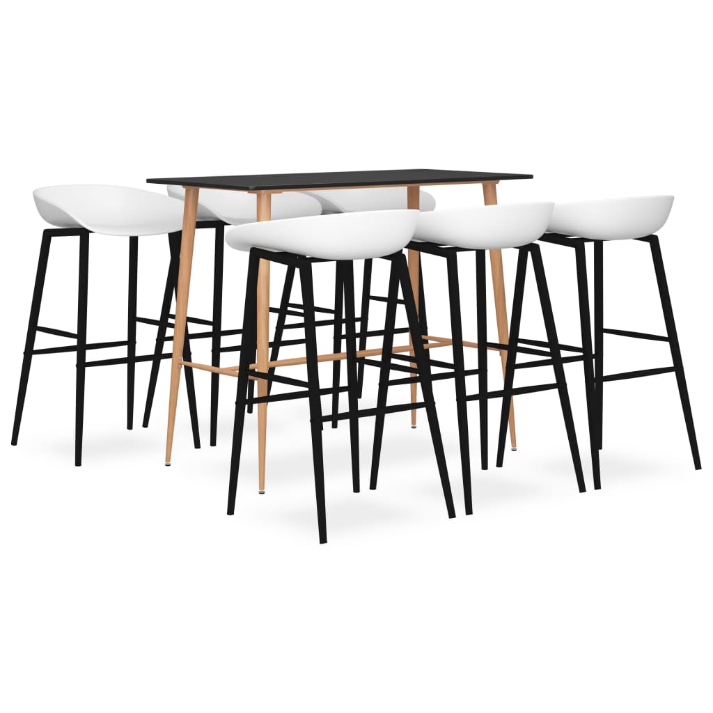7-delige Barset zwart en wit