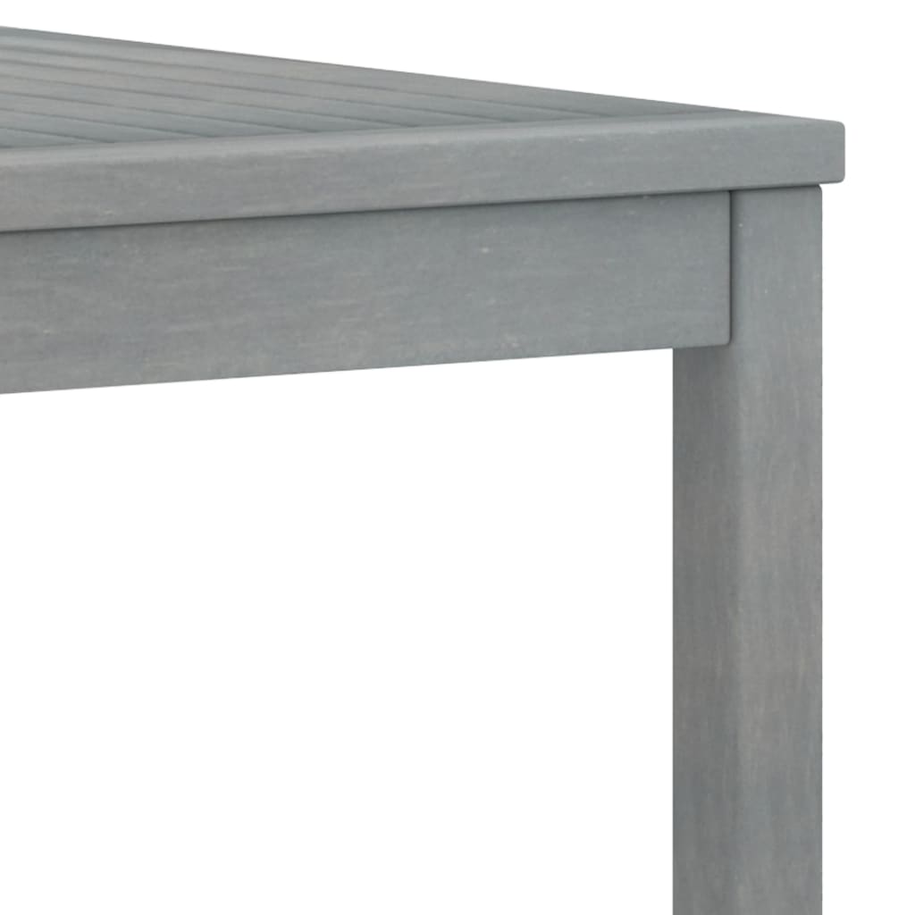 5-delige Loungeset met kussens massief acaciahout grijs – afbeelding 7