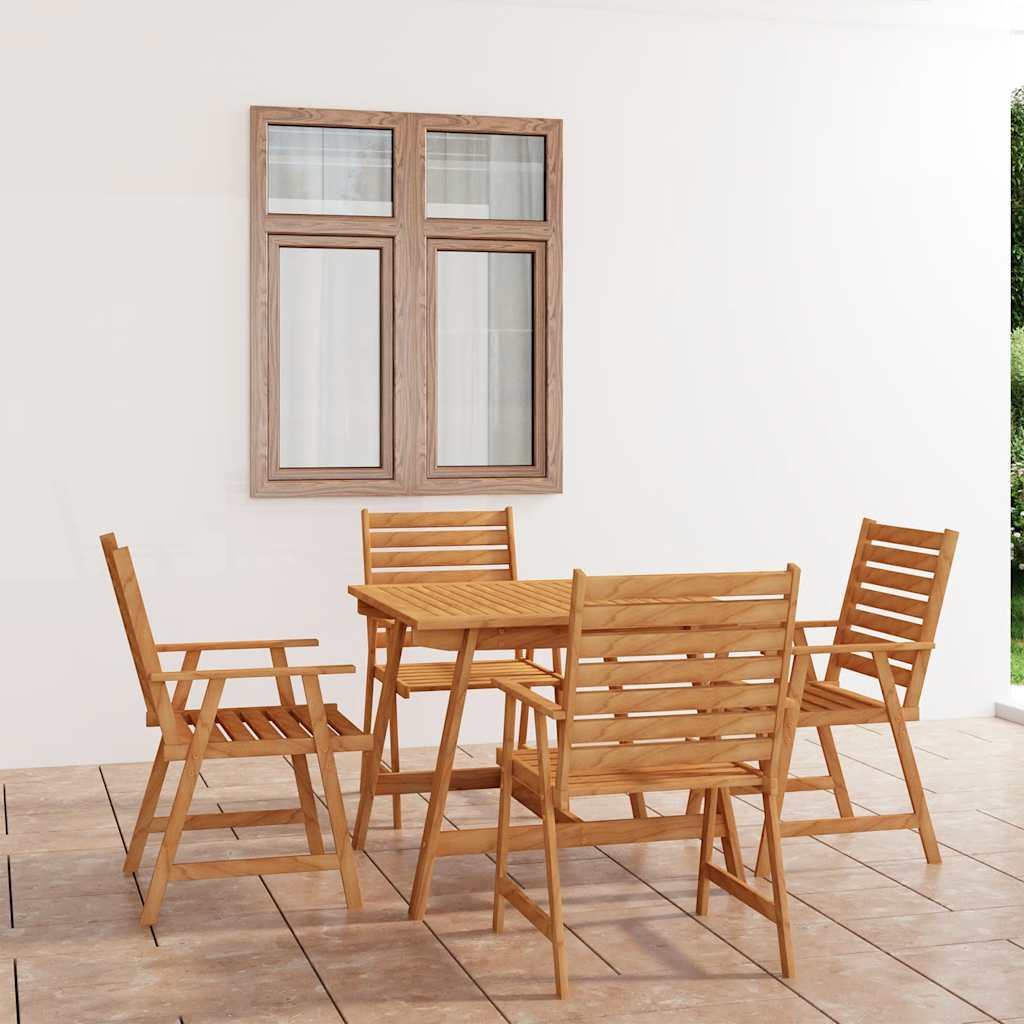 5-delige Tuinset massief acaciahout – afbeelding 1