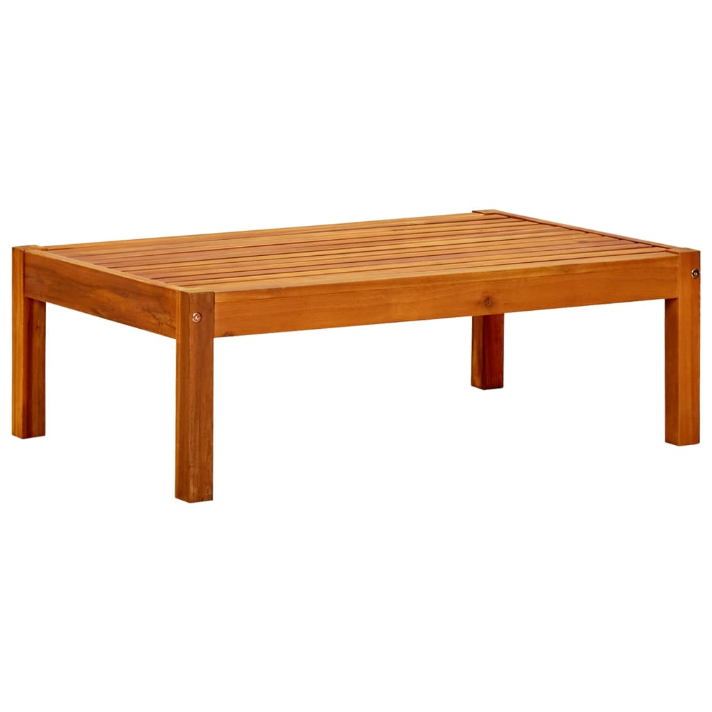 Tuinbank met tafel en voetenbanken massief acaciahout – afbeelding 4