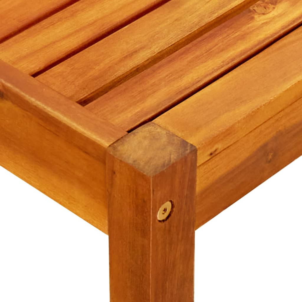 Tuinbank met tafel en voetenbanken massief acaciahout – afbeelding 7