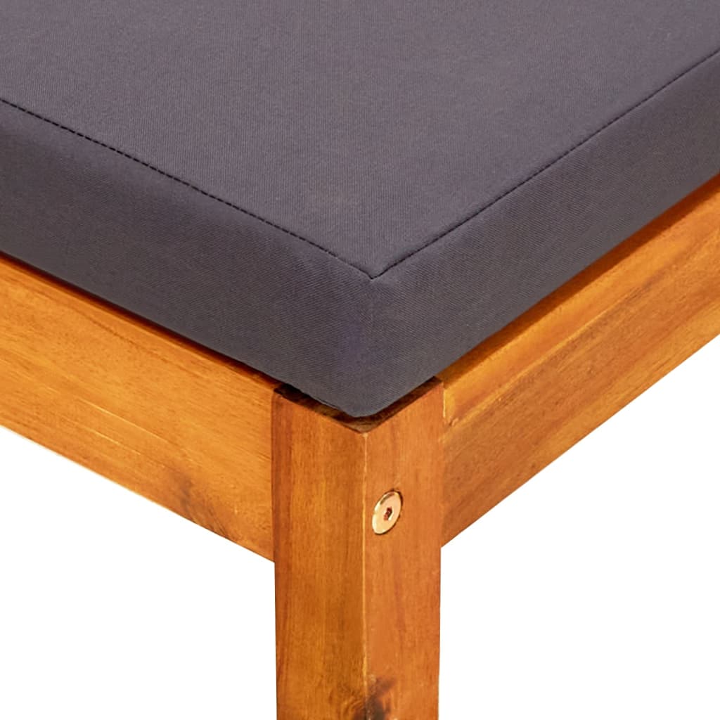 Tuinbank met tafel en voetenbanken massief acaciahout – afbeelding 9