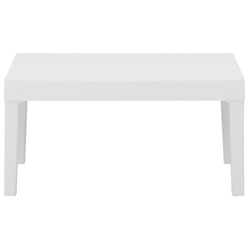 4-delige Loungeset met kussens kunststof wit – afbeelding 5