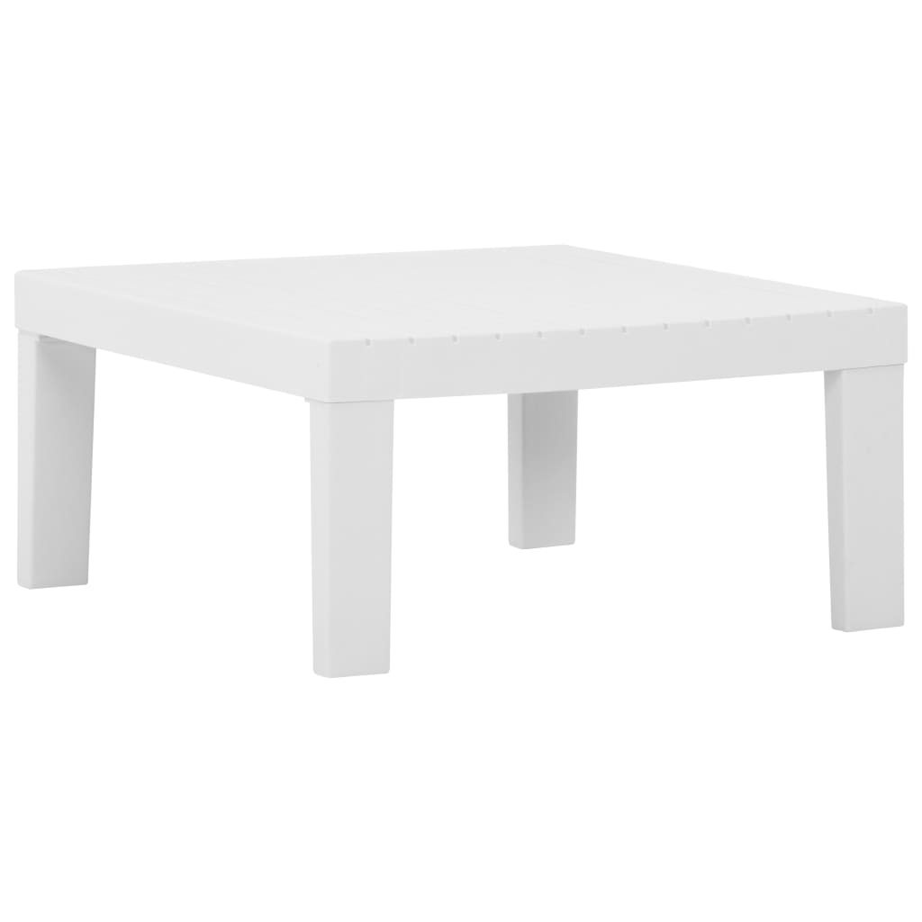 6-delige Loungeset met kussens kunststof wit – afbeelding 4