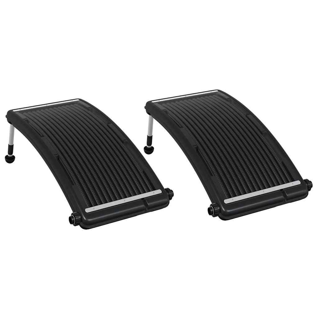 Zwembadverwarmingspaneel solar 2 st gebogen 110x65 cm – afbeelding 2