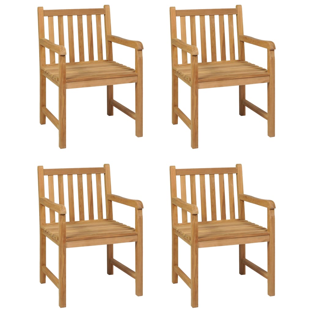 5-delige tuinset 150x90 cm massief teakhout – afbeelding 3