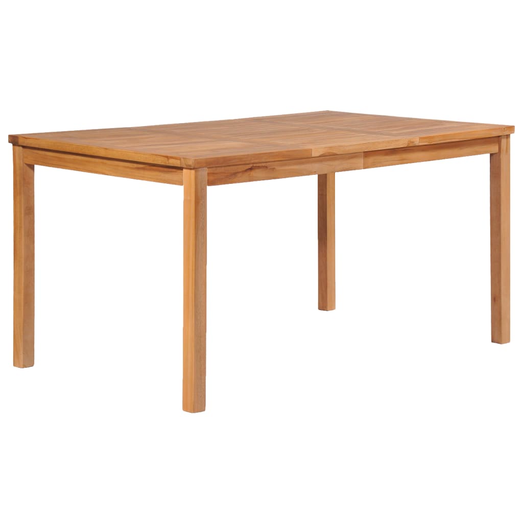 5-delige tuinset 150x90 cm massief teakhout – afbeelding 8