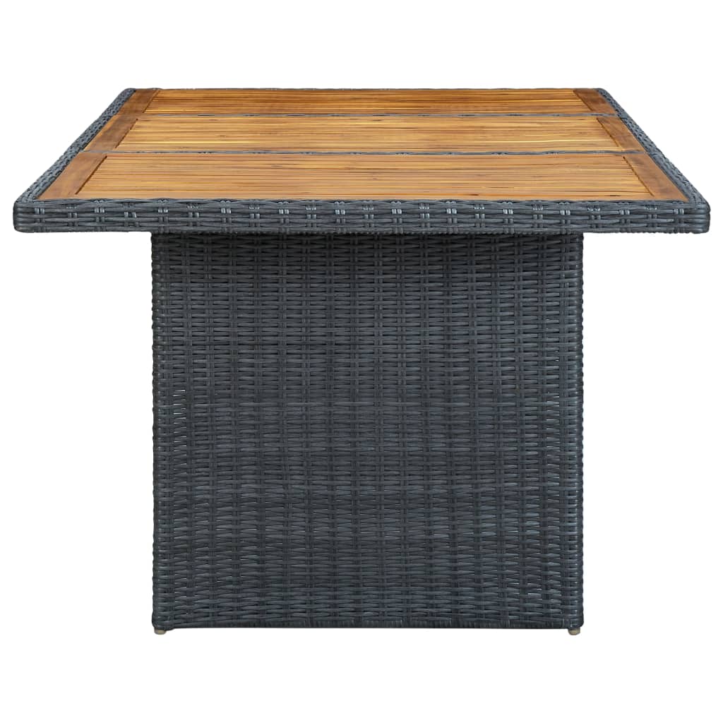 7-delige Tuinset met kussens poly rattan donkergrijs – afbeelding 11
