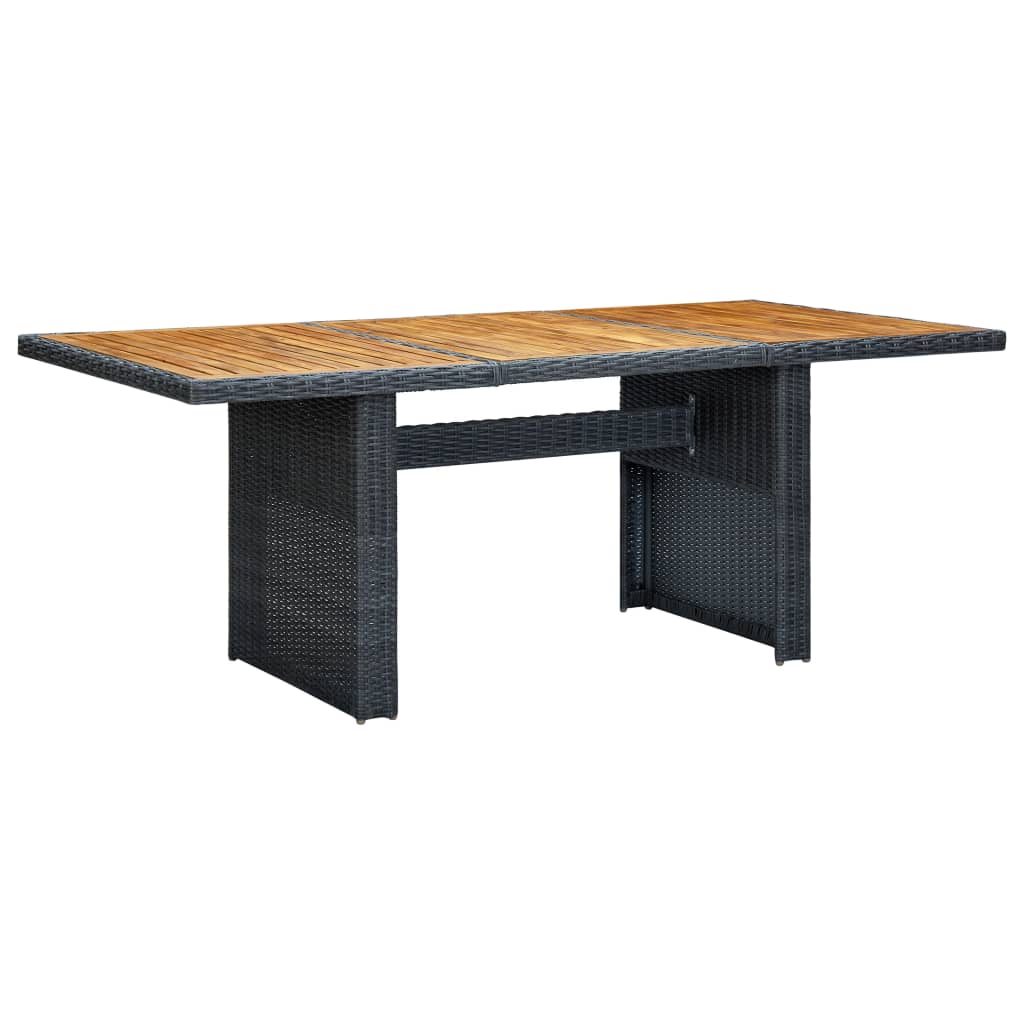 7-delige Tuinset met kussens poly rattan donkergrijs – afbeelding 9