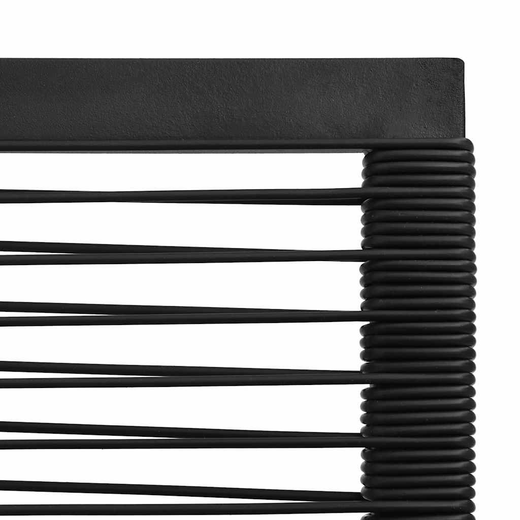 3-delige Tuinset PVC-rattan zwart – afbeelding 11