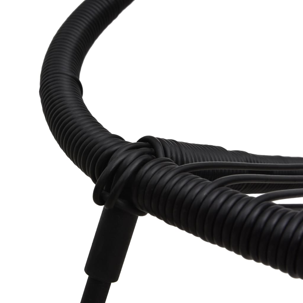 3-delige Tuinset PVC-rattan zwart – afbeelding 11