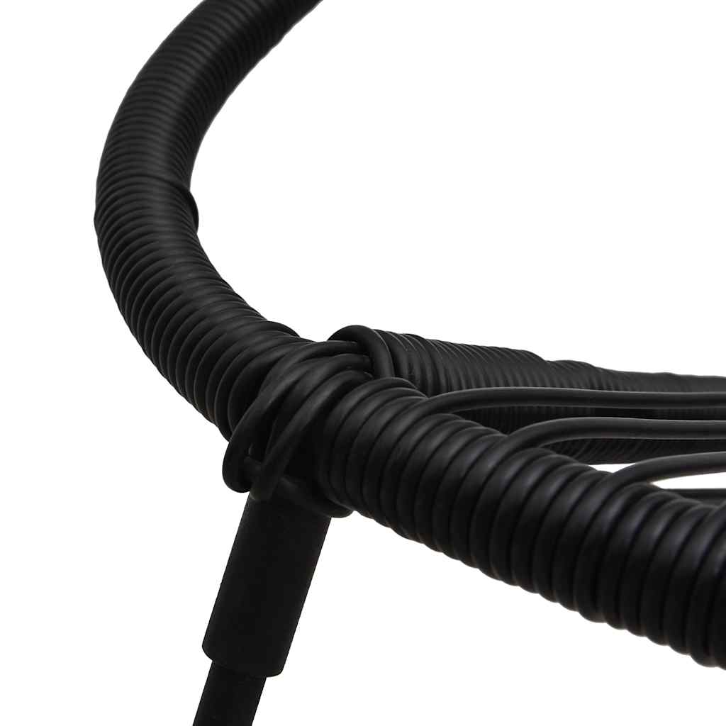 3-delige Tuinset PVC-rattan zwart – afbeelding 8
