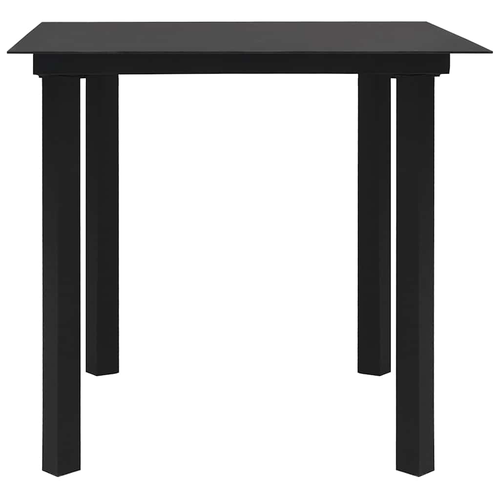 3-delige Tuinset poly rattan en glas – afbeelding 11