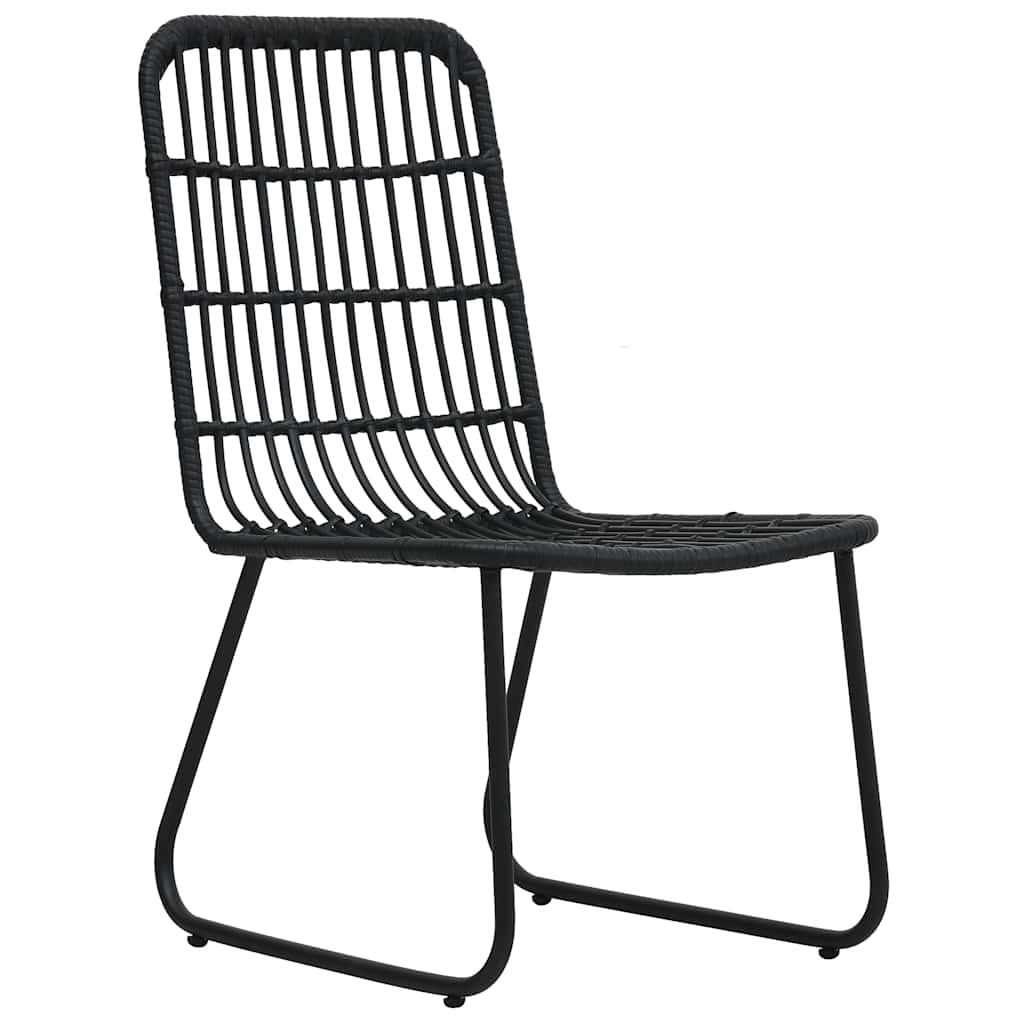 3-delige Tuinset poly rattan en glas – afbeelding 4