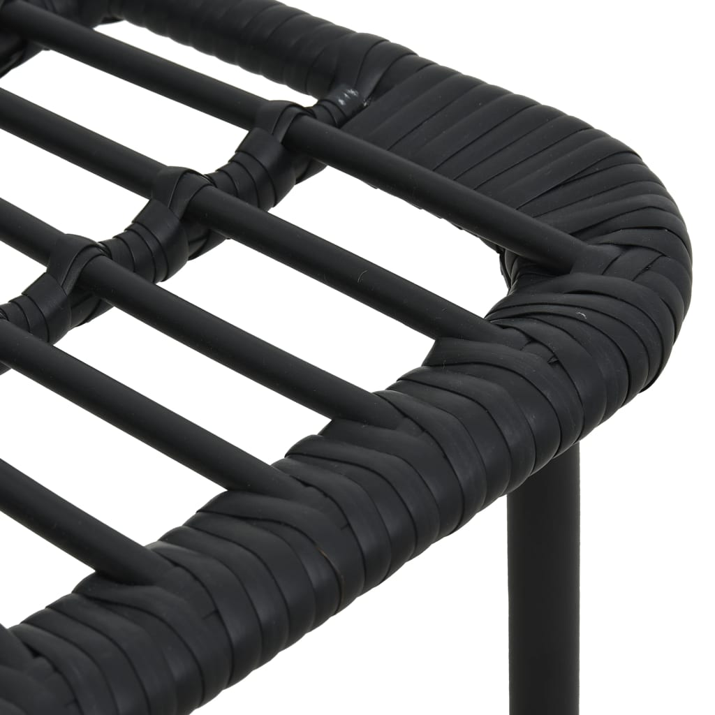 3-delige Tuinset poly rattan en glas – afbeelding 9