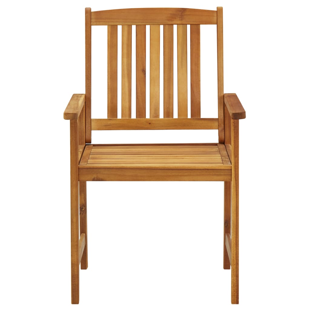 Tuinstoelen 4 st met kussens massief acaciahout – afbeelding 5