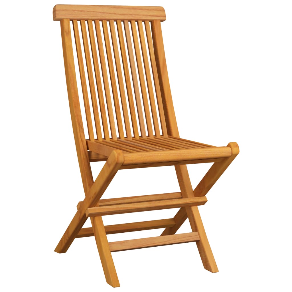 Tuinstoelen 4 st met heldergroene kussens massief teakhout – afbeelding 4