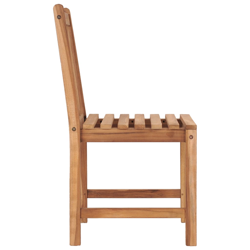 Tuinstoelen 2 st met kussens massief teakhout – afbeelding 5