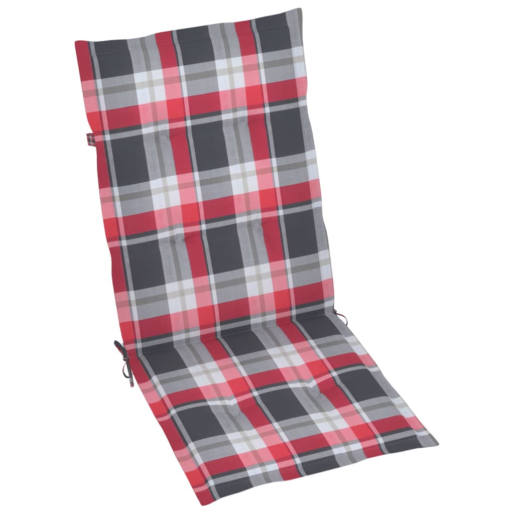 Tuinstoelen 2 st verstelbaar met kussens massief acaciahout – afbeelding 7