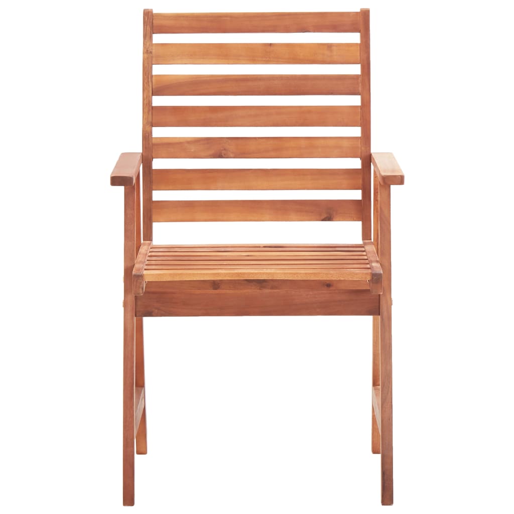 Tuinstoelen 3 st met kussens massief acaciahout – afbeelding 4