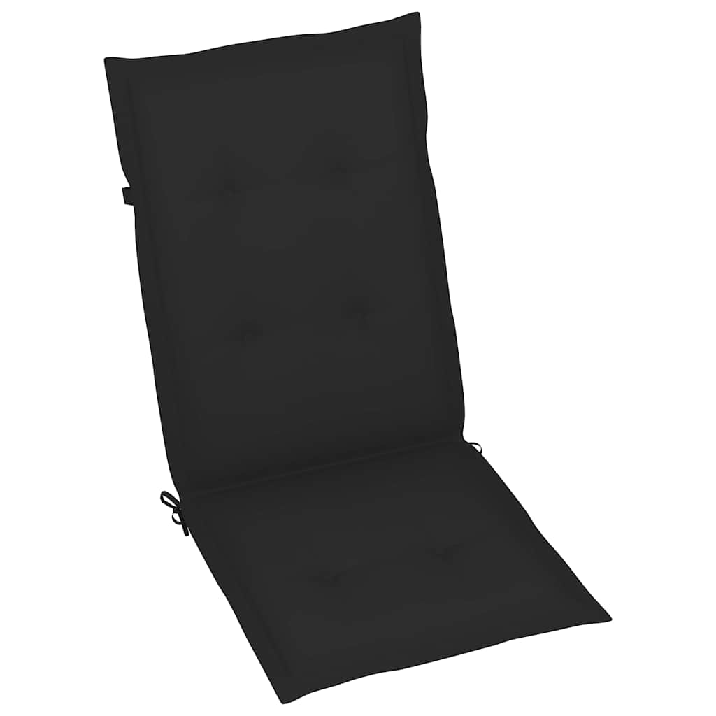 Tuinstoelen 2 st verstelbaar met kussens massief acaciahout – afbeelding 7