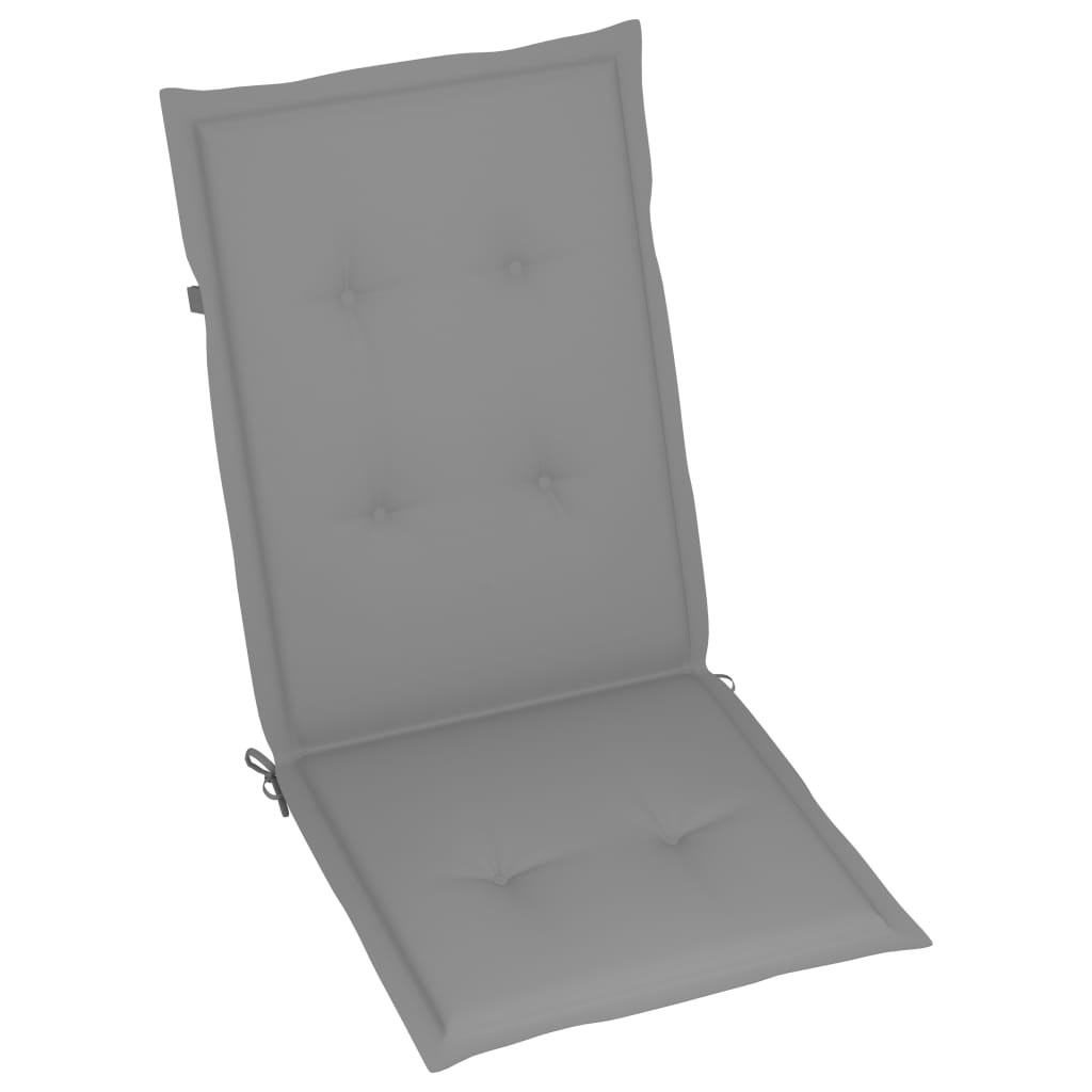 Tuinstoelen 4 st verstelbaar met kussens massief acaciahout – afbeelding 7