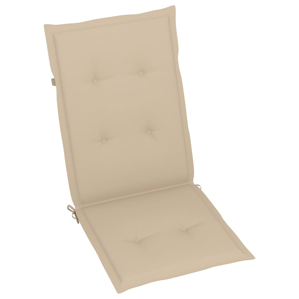 Tuinstoelen 4 st verstelbaar met kussens massief acaciahout – afbeelding 7