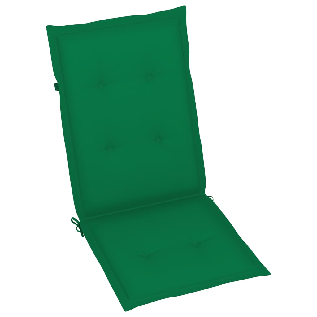 Tuinstoelen 4 st verstelbaar met kussens massief acaciahout – afbeelding 7
