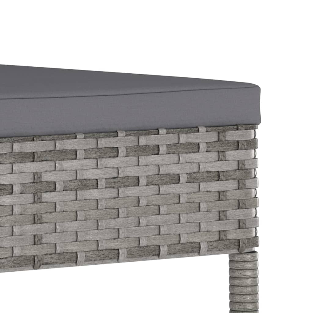 5-delige Tuinset poly rattan grijs – afbeelding 10