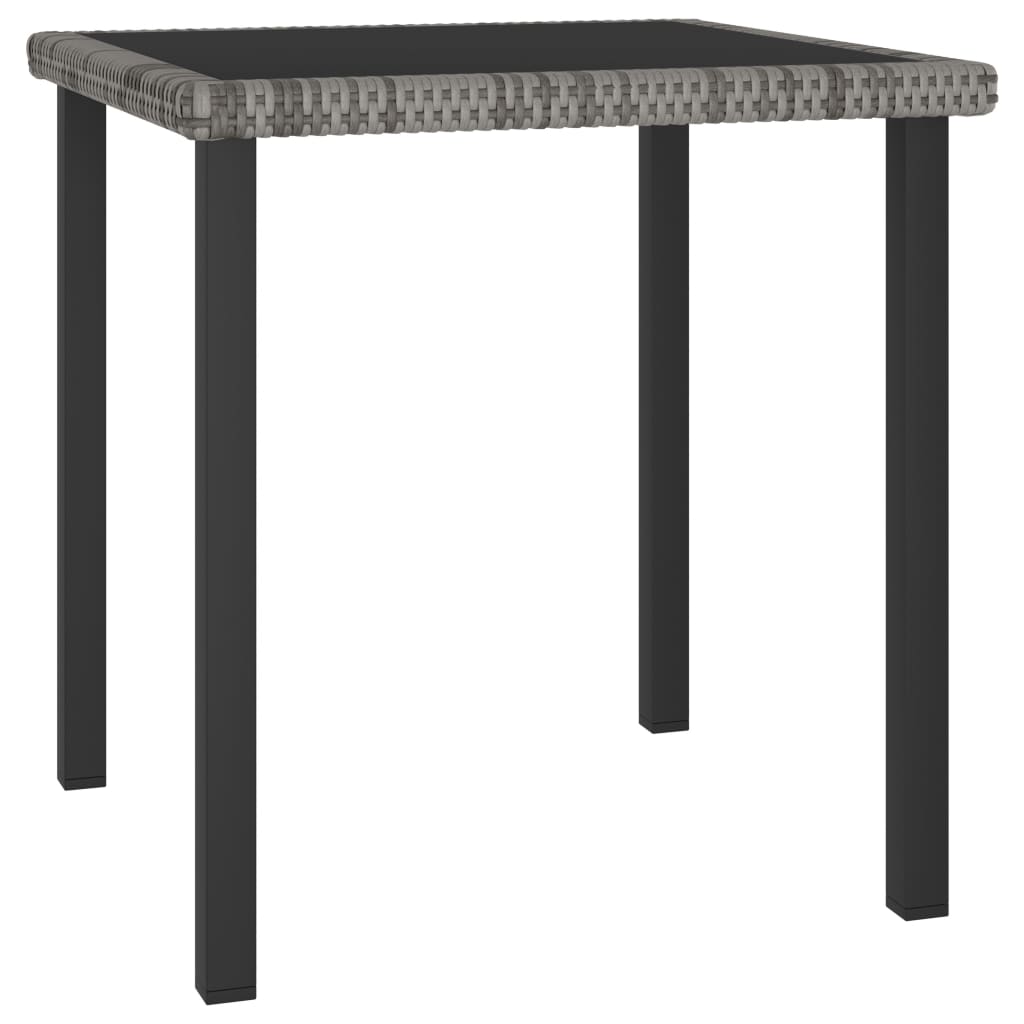 5-delige Tuinset poly rattan grijs – afbeelding 3
